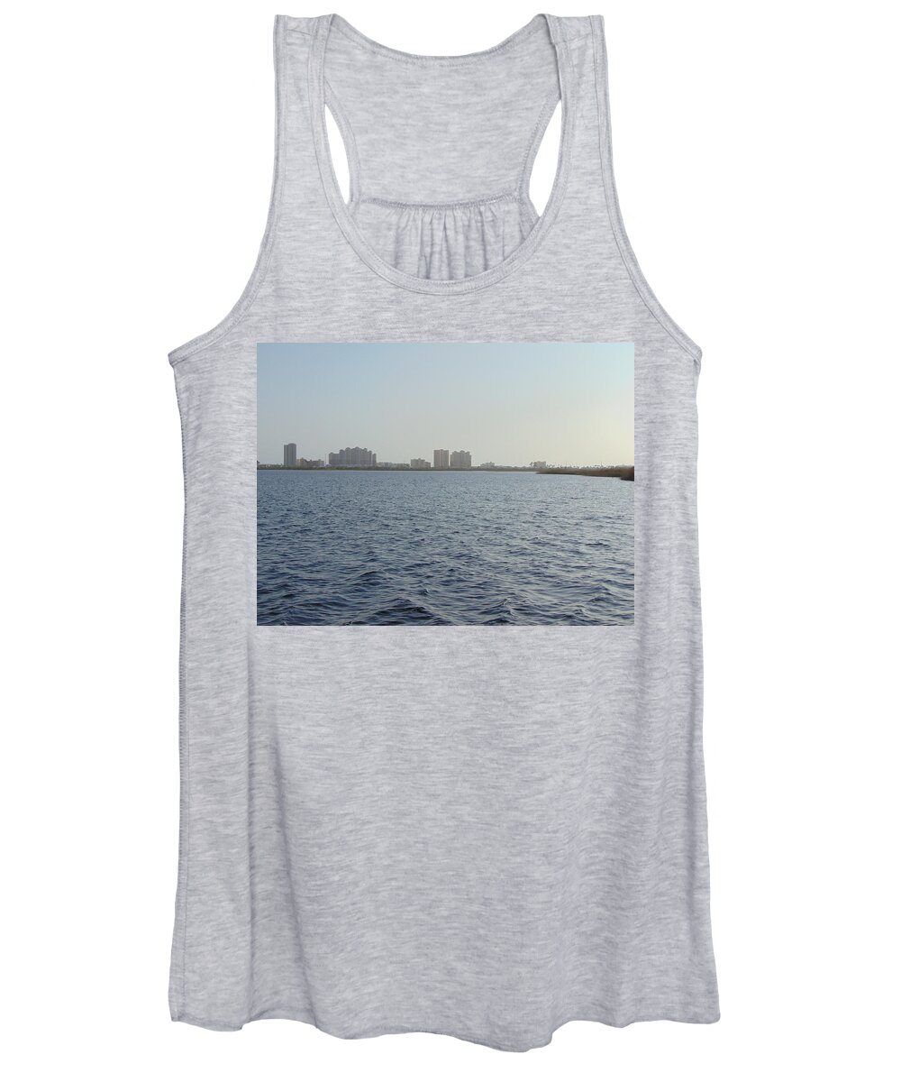 Skyline Women's Tank Top featuring the photograph Gulf Shores by Richie Parks