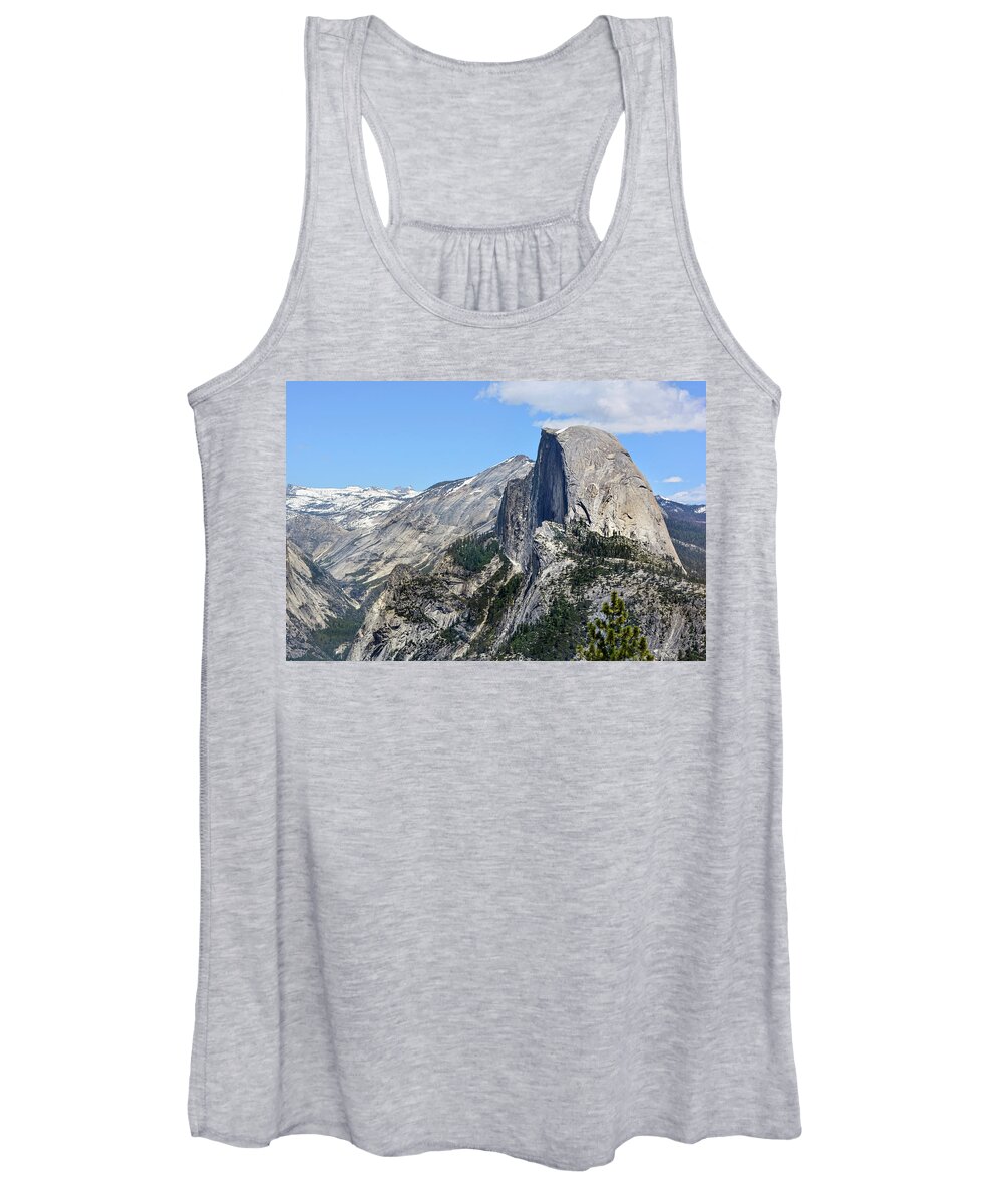 Yosemite National Park Women's Tank Top featuring the photograph Half Dome at Glacier Point, Yosemite by Brian Tada