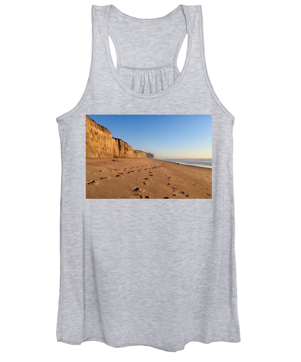 Half Moon Bay Women's Tank Top featuring the photograph Half Moon Bay by Maria Jansson