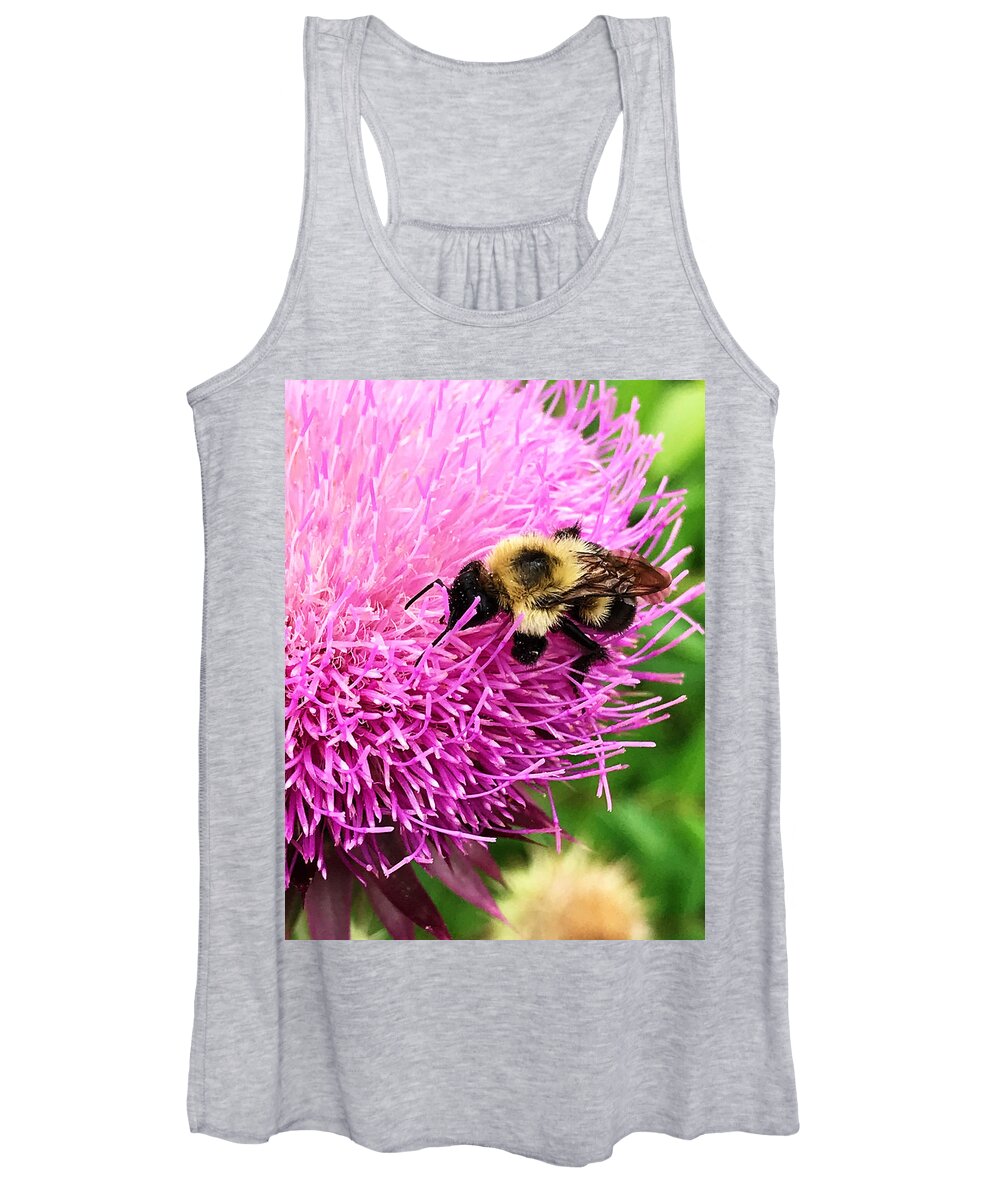 Bee Women's Tank Top featuring the photograph Happiness by Jeff Iverson