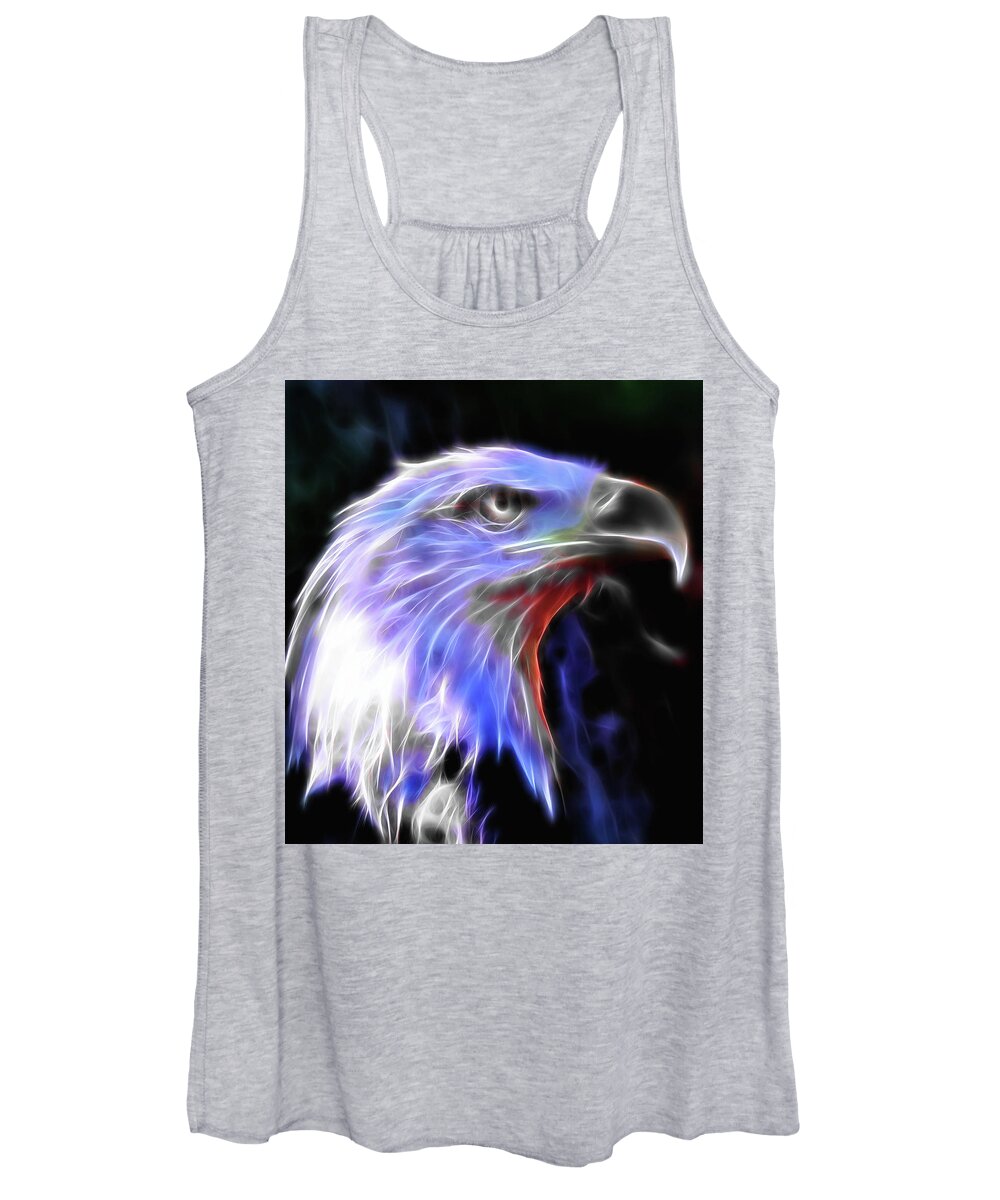 Eagles Women's Tank Top featuring the photograph Happy 4th of July by Elaine Malott
