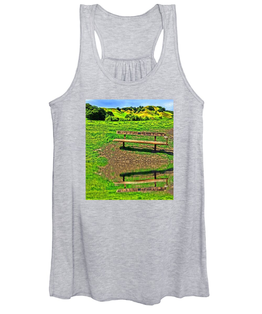 Reflections Women's Tank Top featuring the photograph Happy Place by Brad Hodges