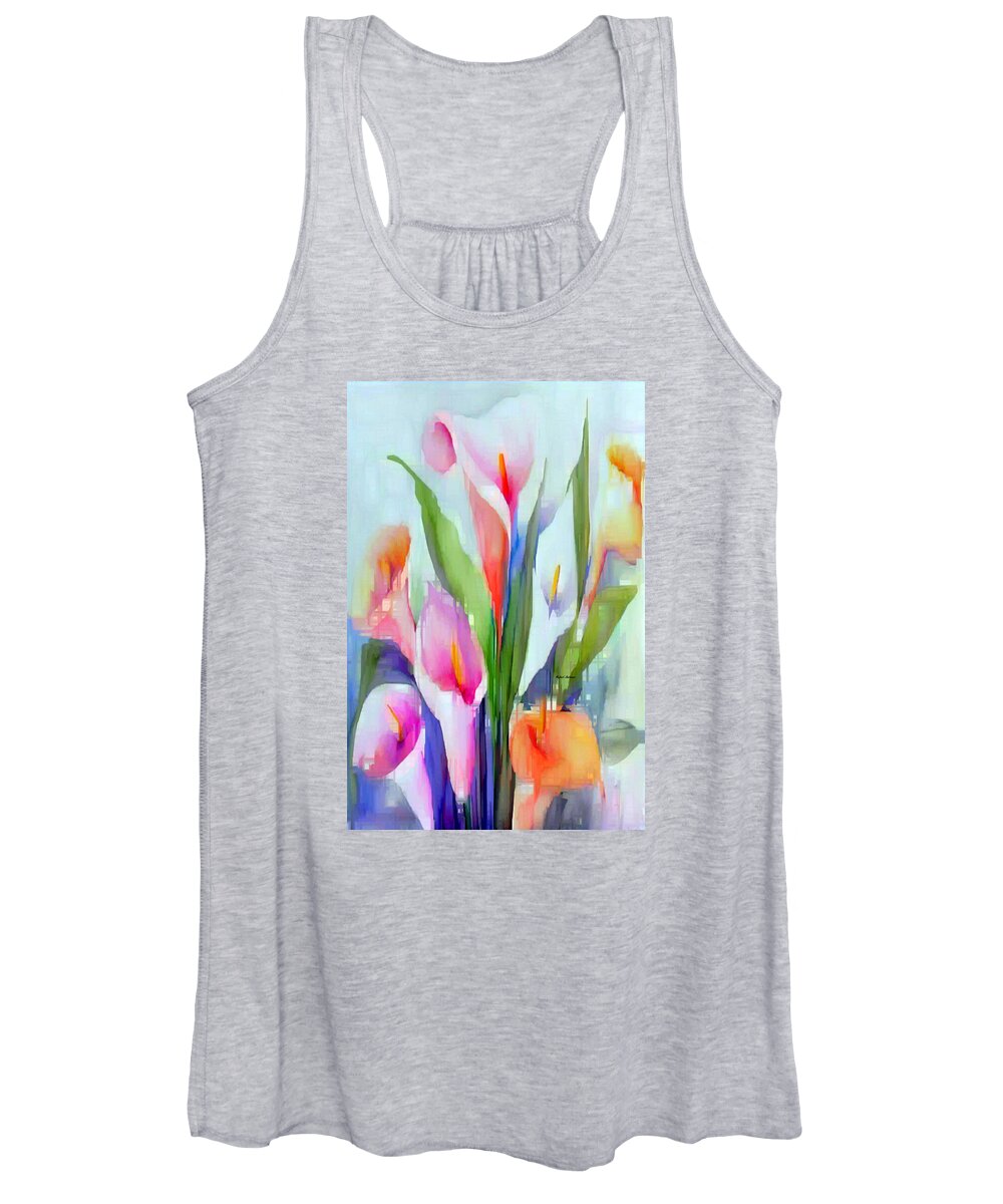 Art Women's Tank Top featuring the digital art Happy to See You by Rafael Salazar
