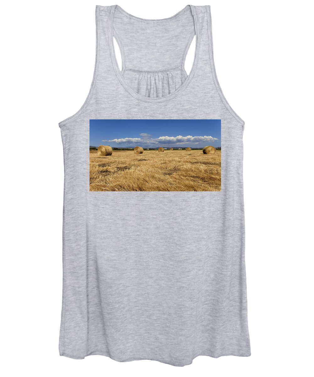 Sky Women's Tank Top featuring the photograph Harvest time by Mike Santis