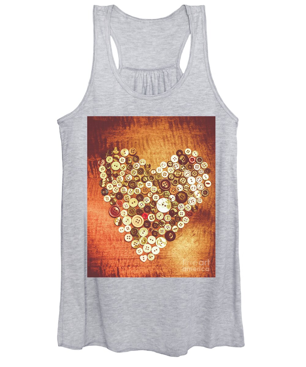 Tailor Women's Tank Top featuring the photograph Heart of a tailor by Jorgo Photography