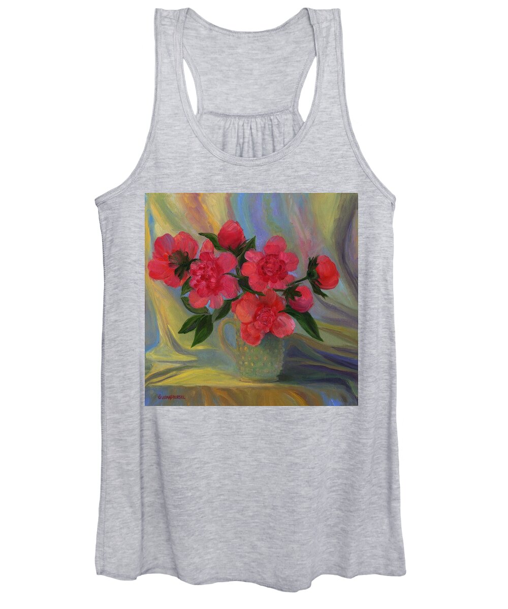 Flowers Women's Tank Top featuring the painting Heirlooms by Susan Hensel