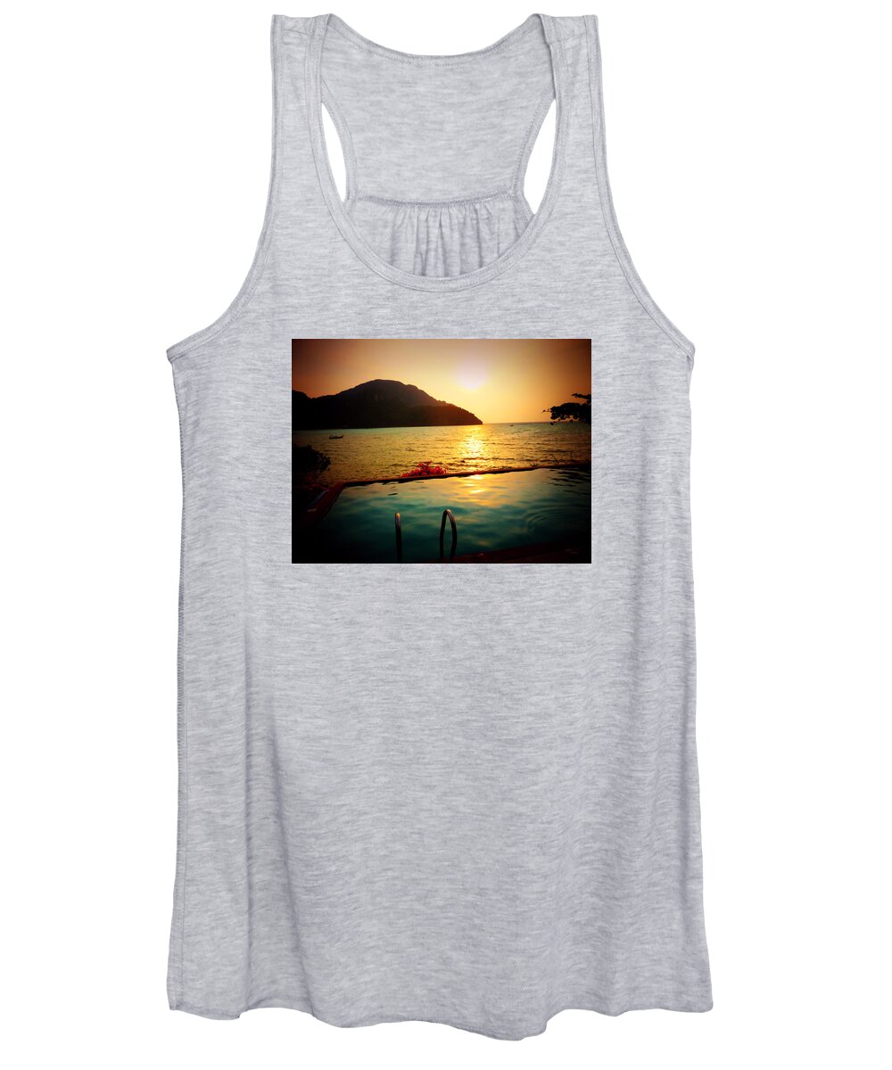 Ocean Women's Tank Top featuring the photograph Holidays by Michael Blaine
