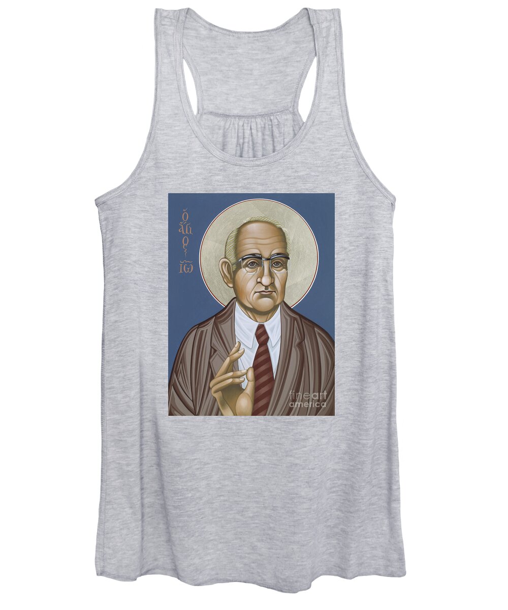 Holy Theologian Hans Urs Von Balthasar Women's Tank Top featuring the painting Holy Theologian Hans Urs von Balthasar 110 by William Hart McNichols