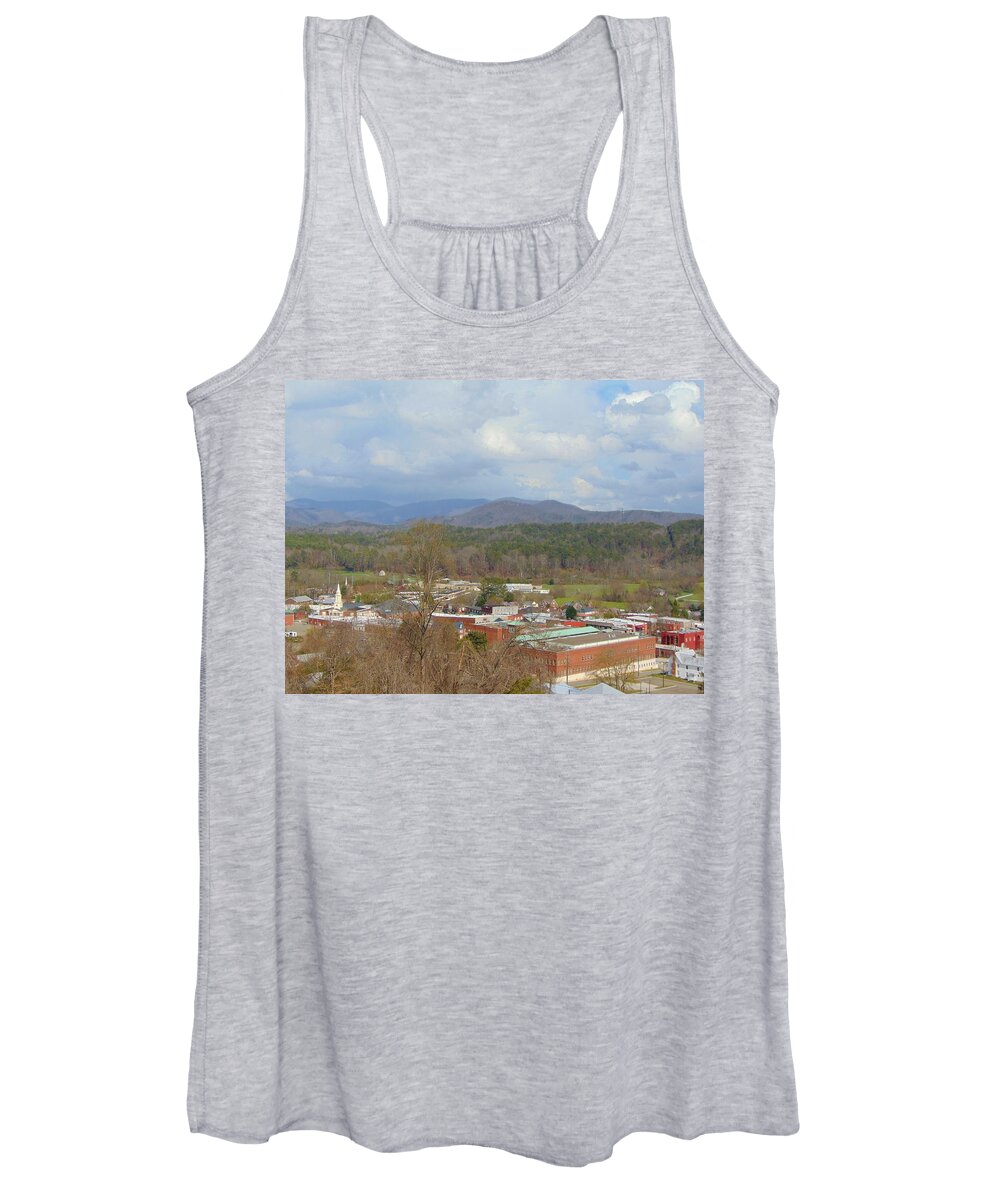 City Women's Tank Top featuring the photograph Hometown by Richie Parks