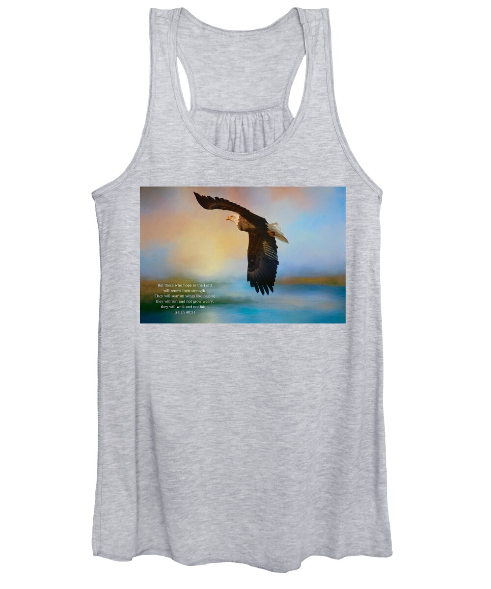 Hope In The Lord Women's Tank Top featuring the photograph Hope in the Lord by Lynn Hopwood