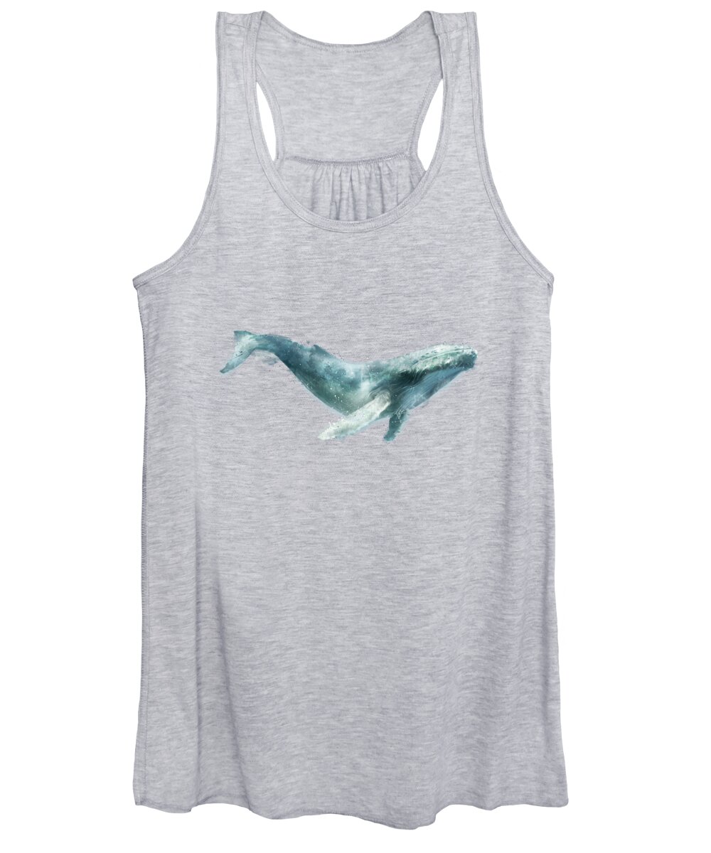 Whale Women's Tank Top featuring the painting Humpback Whale by Amy Hamilton