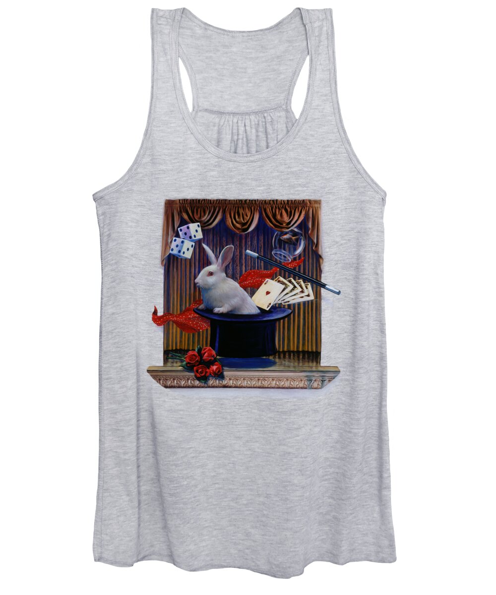 Magic Women's Tank Top featuring the painting I believe in magic by Robert Corsetti