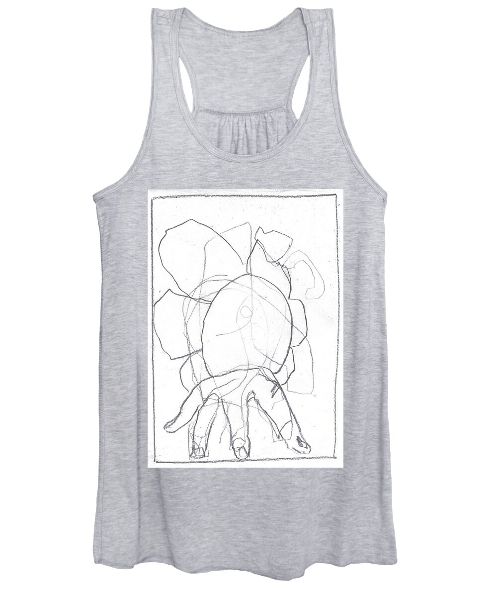 Sketch Women's Tank Top featuring the drawing I was born in a mine 6 by Edgeworth Johnstone