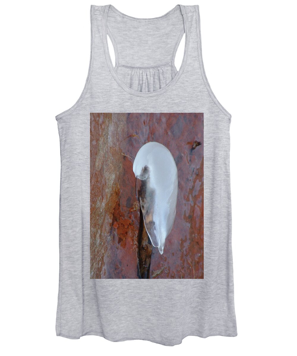 Ice Women's Tank Top featuring the photograph Ice Birdy by Annekathrin Hansen