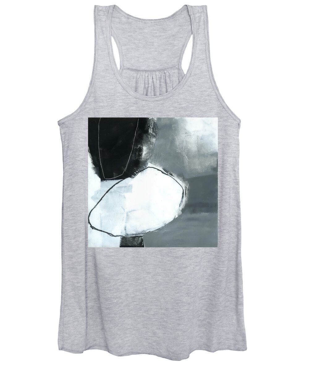 Painting On Panel Women's Tank Top featuring the painting Ice Jam #1 by Jane Davies