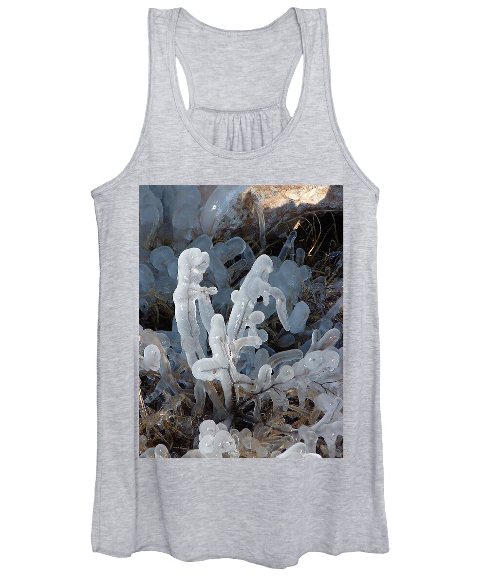 Ice Women's Tank Top featuring the photograph Ice Puppets I by Annekathrin Hansen