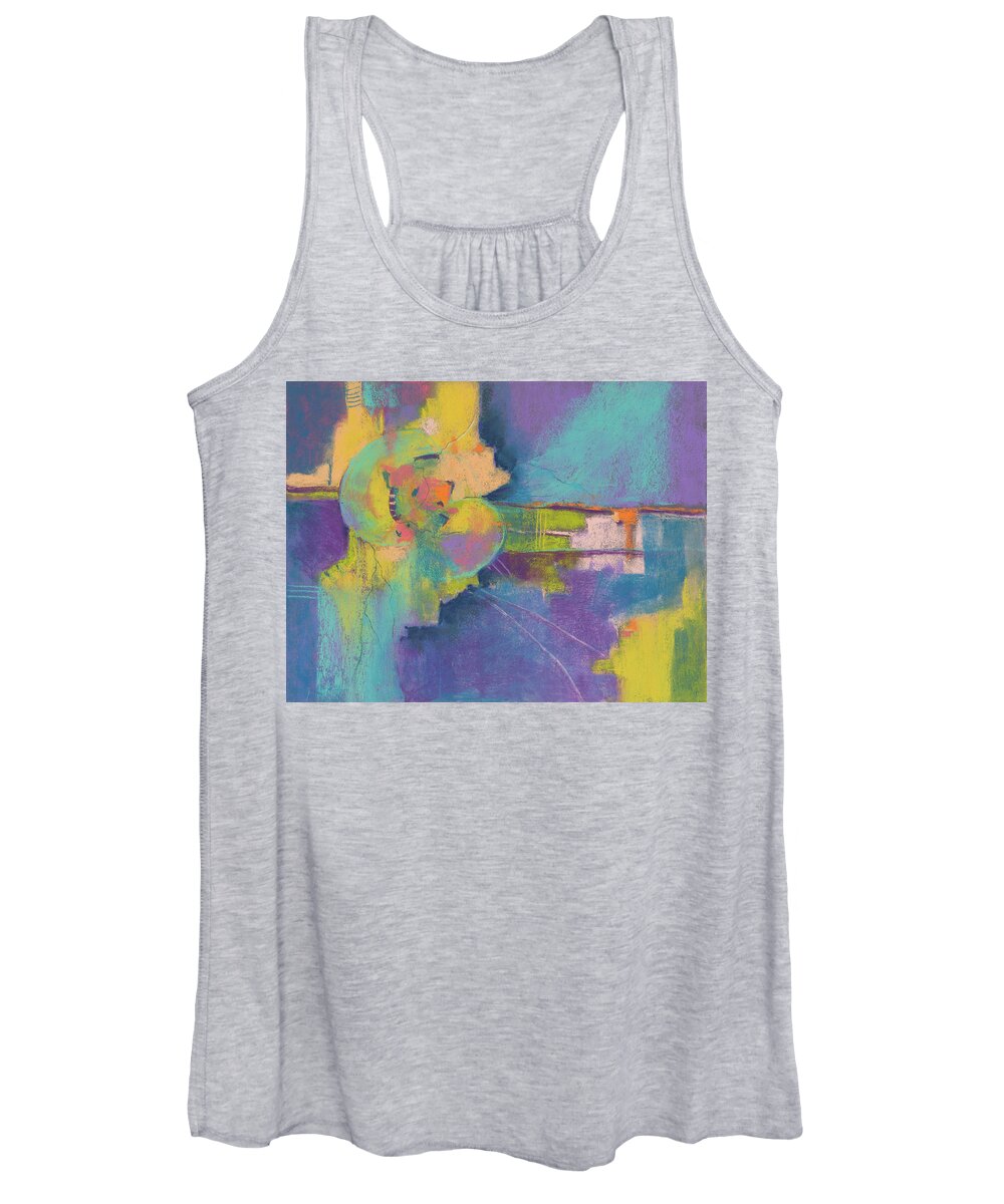 Pastel Women's Tank Top featuring the painting In Gear by Lee Beuther