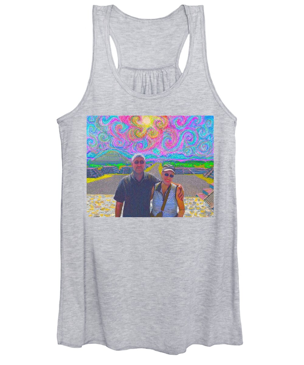Mexico Women's Tank Top featuring the painting In Mexico by Hidden Mountain