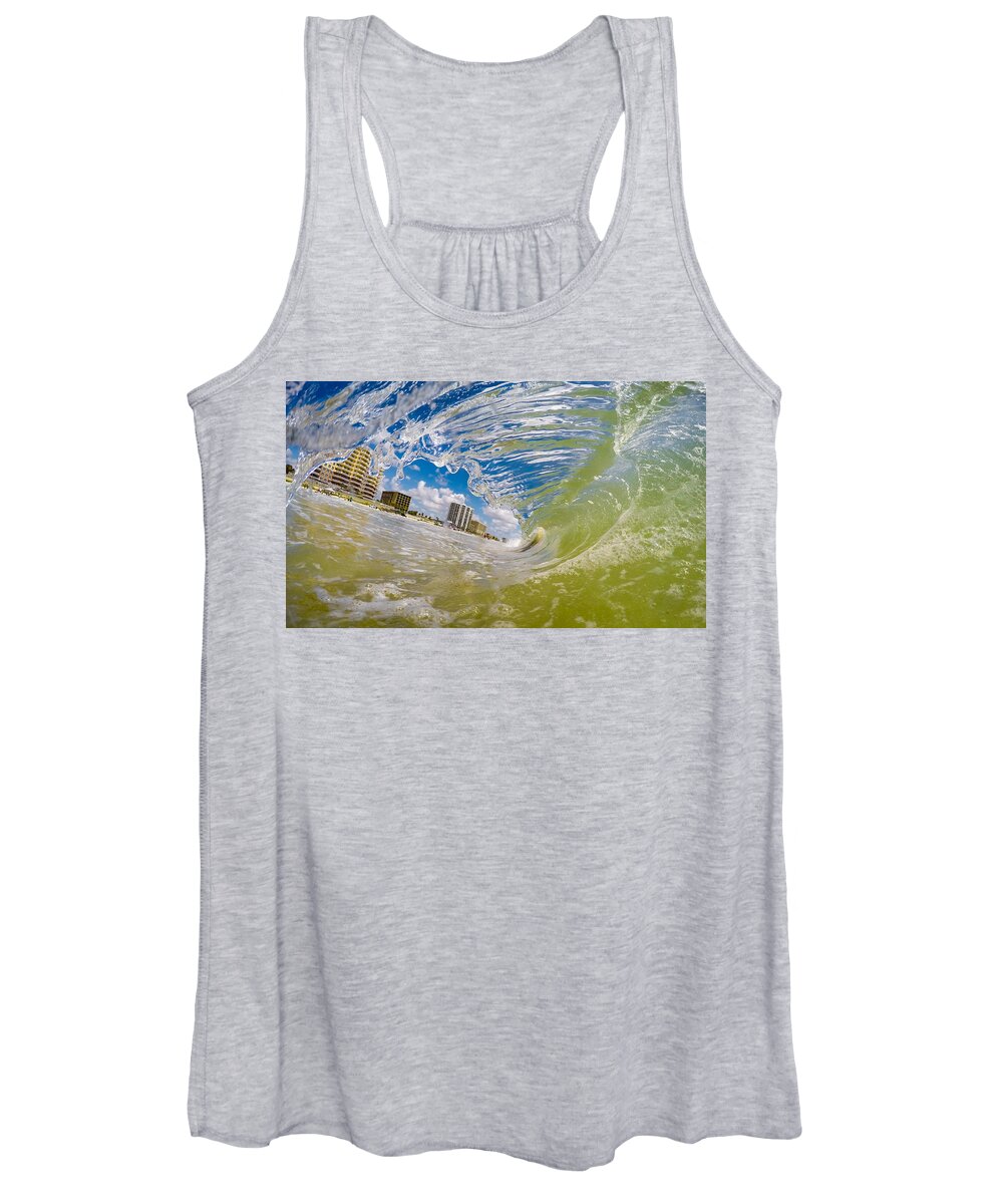 Daytona Women's Tank Top featuring the photograph In The Curl by David Hart
