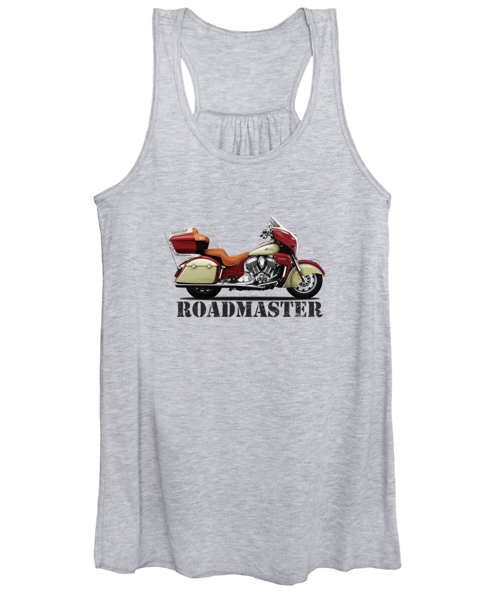 Indian Roadmaster Women's Tank Top featuring the photograph The Roadmaster by Mark Rogan