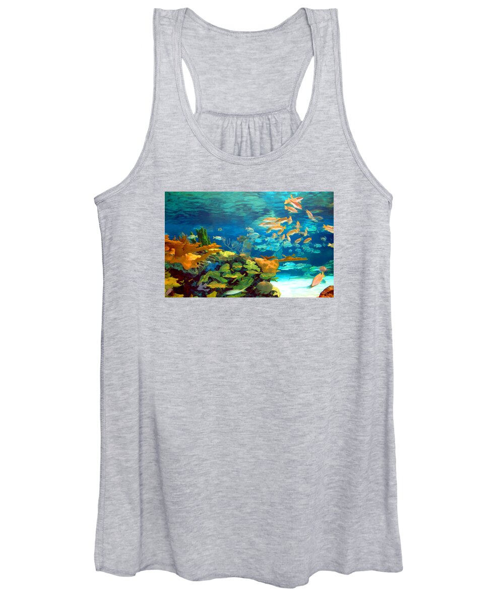 Reef Women's Tank Top featuring the photograph Inland Reef by Sam Davis Johnson