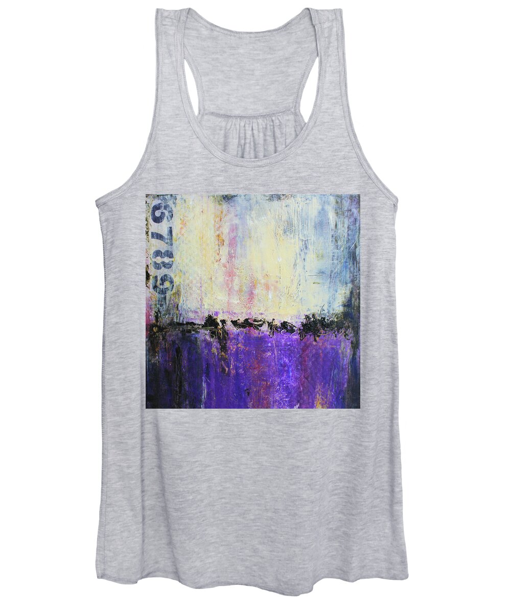 Urban Art Women's Tank Top featuring the mixed media Inner City Blues by Patricia Lintner