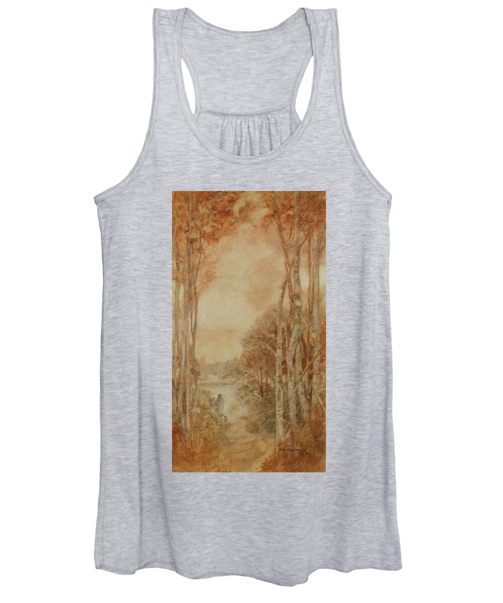 Traveler Women's Tank Top featuring the painting Interior Landscape 8 by David Ladmore