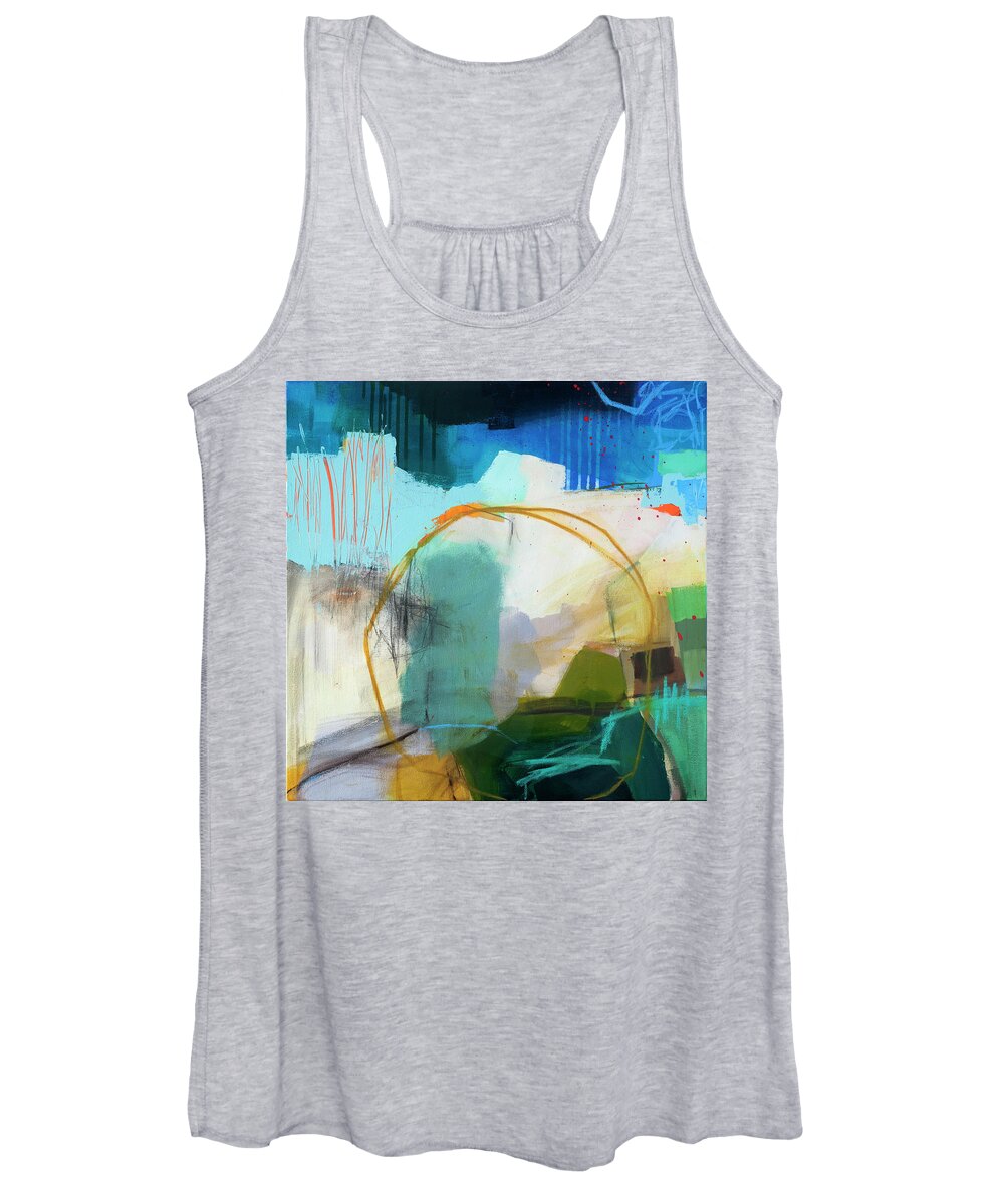 Abstract Art Women's Tank Top featuring the painting Intertidal #1 by Jane Davies