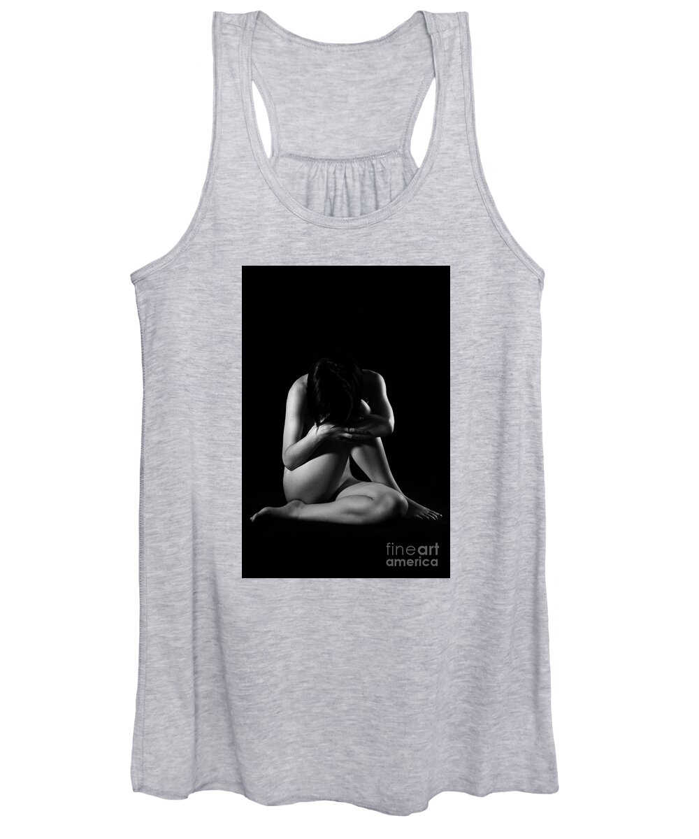 Artistic Women's Tank Top featuring the photograph Isolated Girl by Robert WK Clark