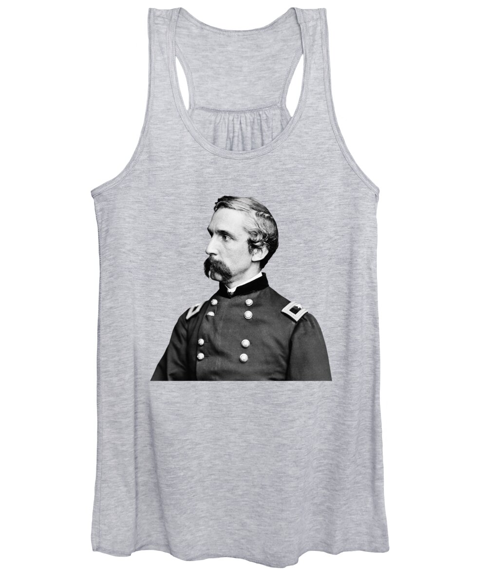 General Chamberlain Women's Tank Top featuring the painting Joshua Lawrence Chamberlain by War Is Hell Store