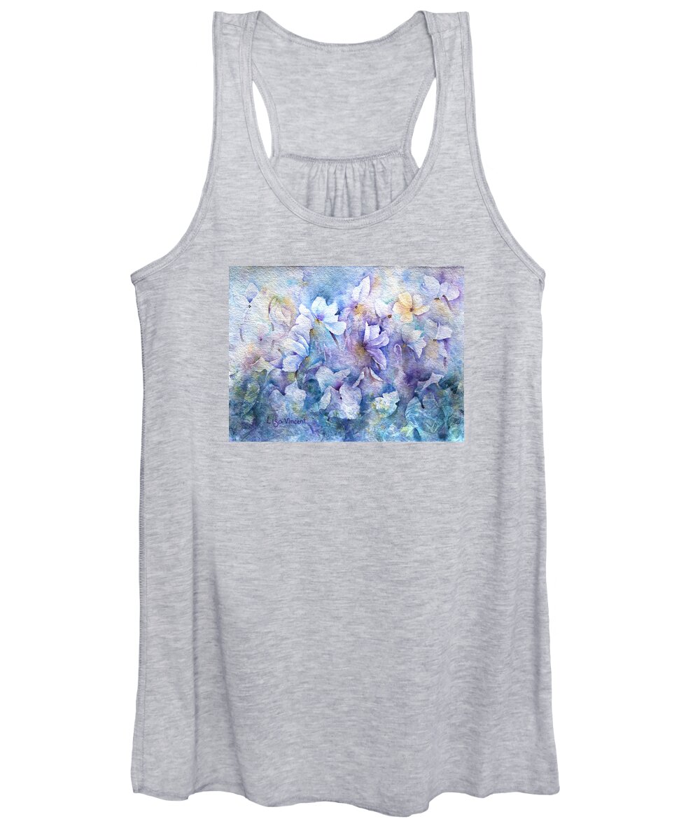 Giclee Women's Tank Top featuring the painting Jumble by Lisa Vincent