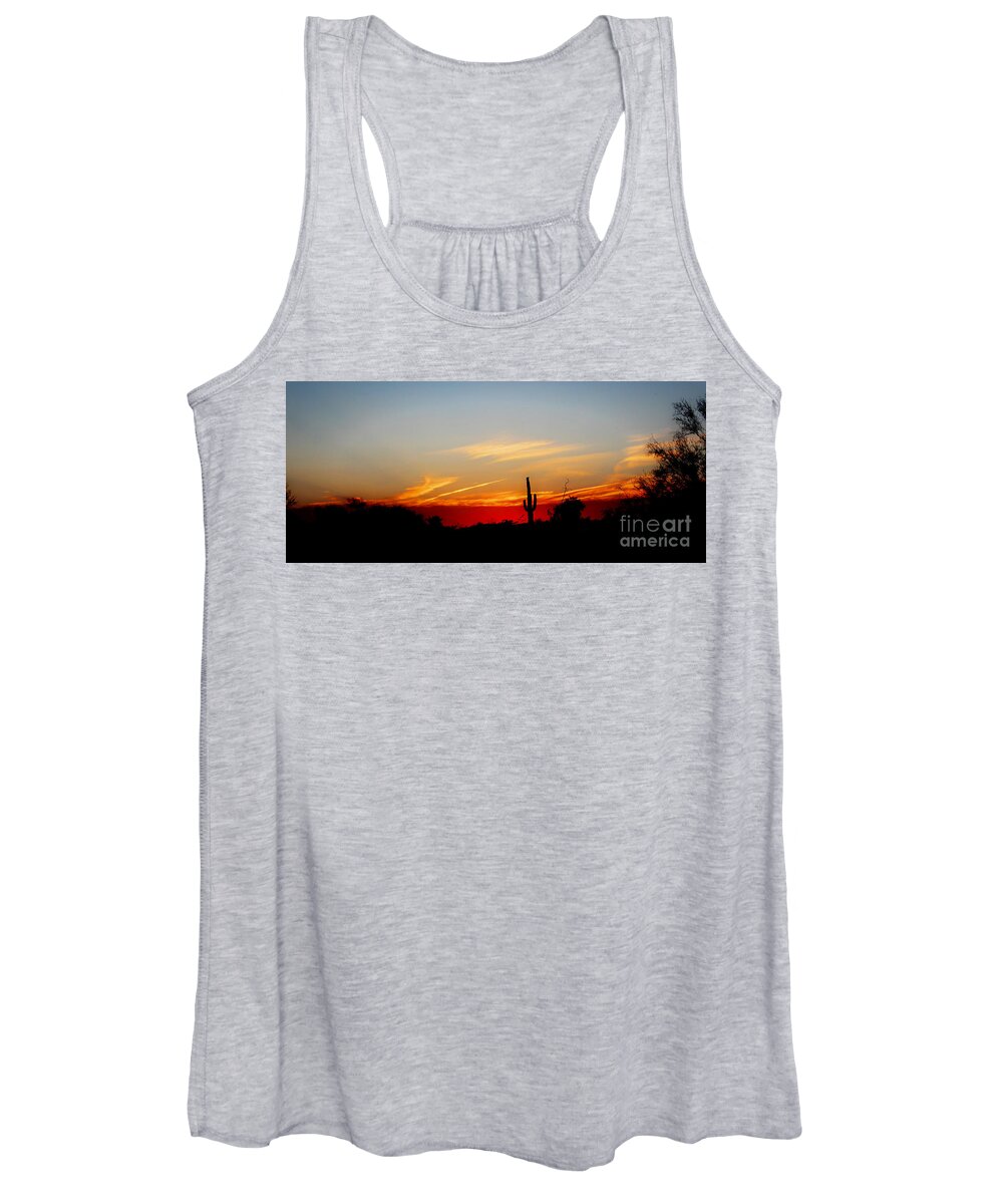 Arizona Women's Tank Top featuring the digital art Just Another Tequilla Sunrise by Dan Stone