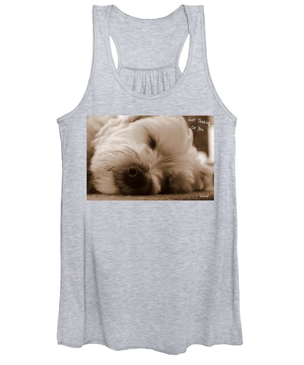 Just Thinking Of You Women's Tank Top featuring the photograph Just Thinking Of You by Edward Smith