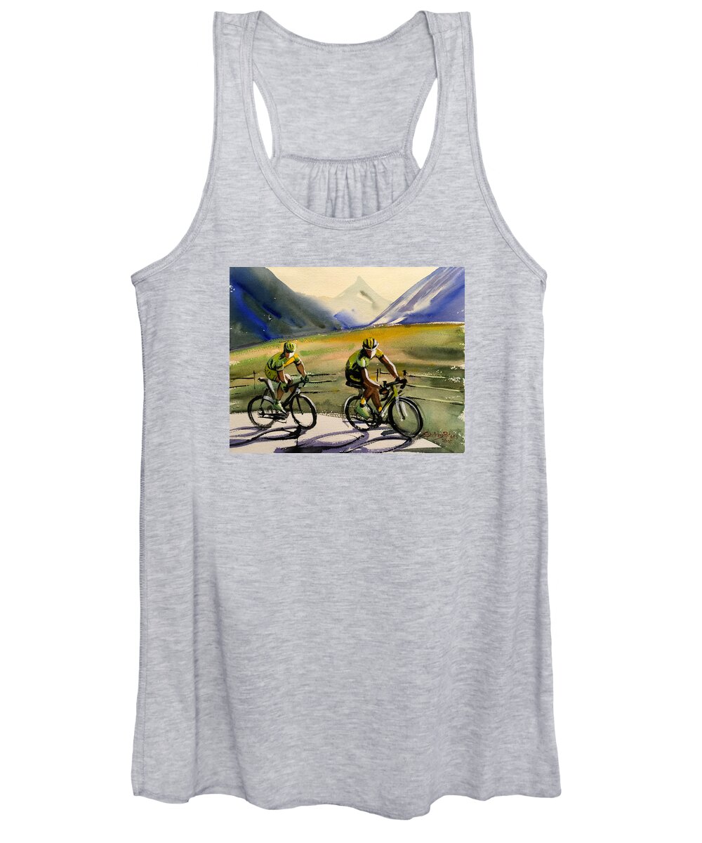 Tour Women's Tank Top featuring the painting Just Us Two by Shirley Peters