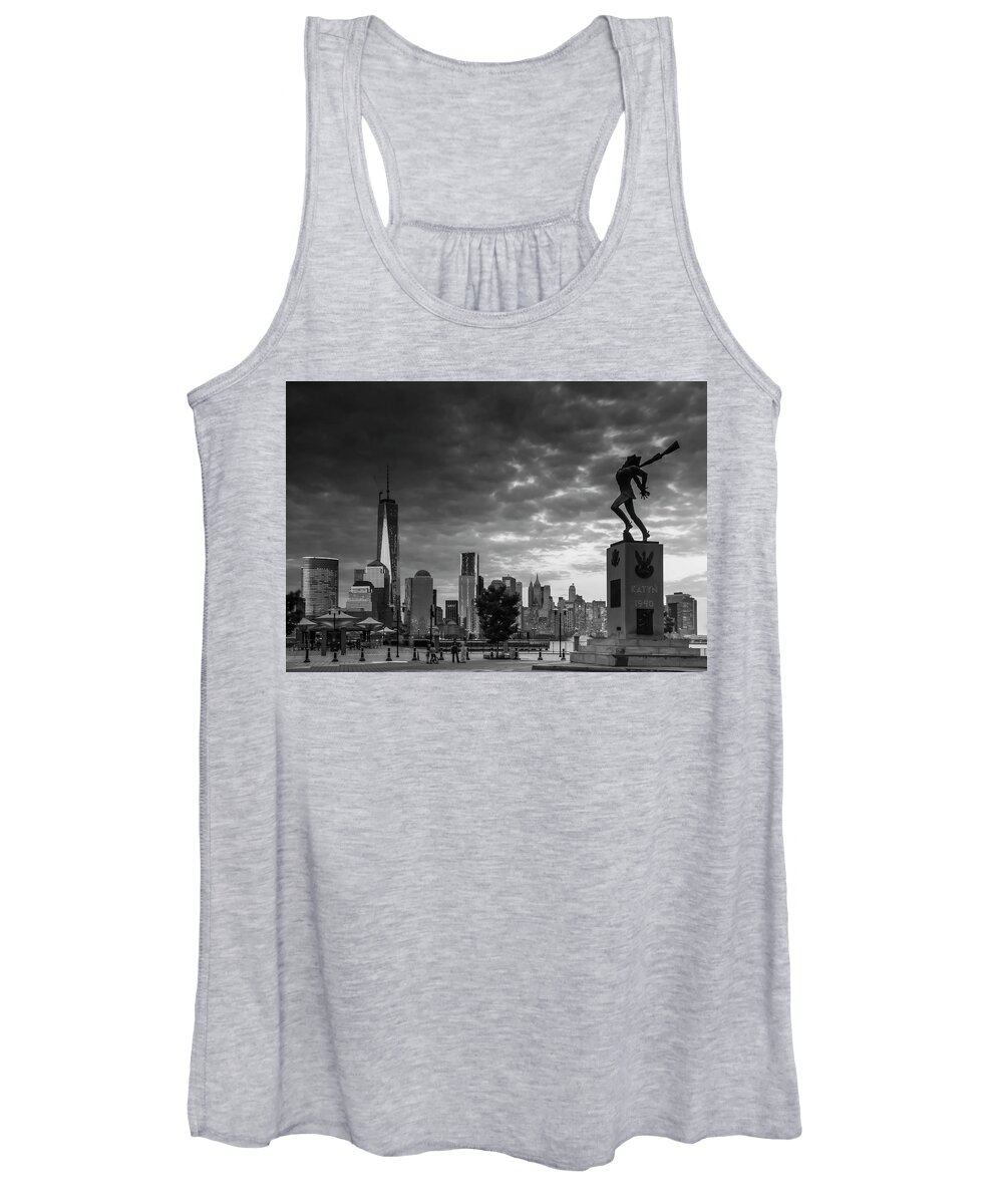 Katyn Women's Tank Top featuring the photograph Katyn New World Trade Center in New York by Ranjay Mitra