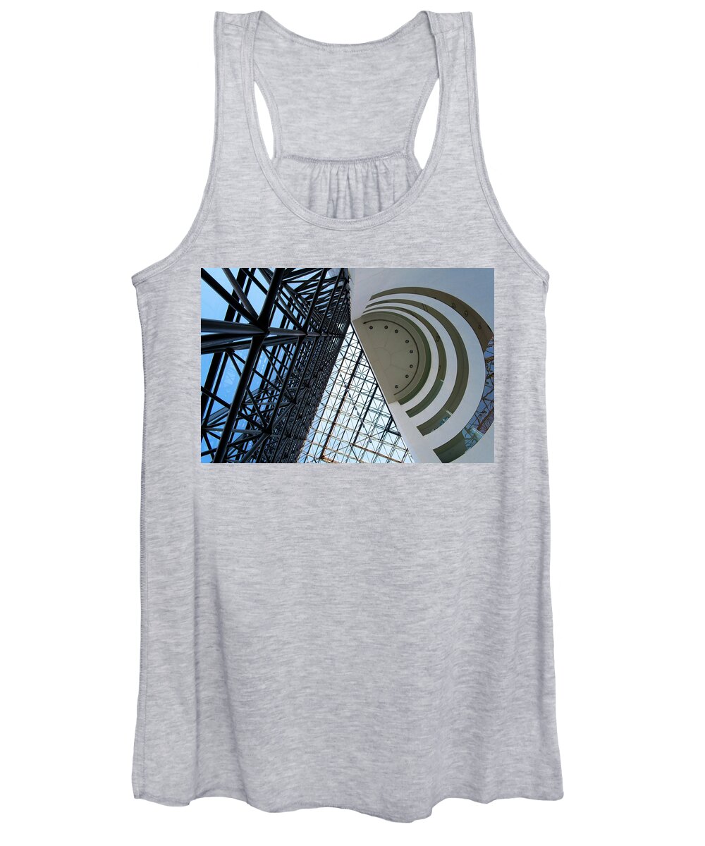 Architecture Women's Tank Top featuring the photograph Kennedy Library and Museum by Barry Wills