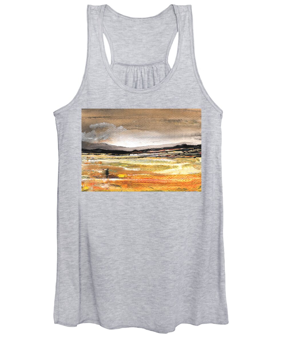 Watercolour Landscape Women's Tank Top featuring the painting Late Afternoon 27 by Miki De Goodaboom