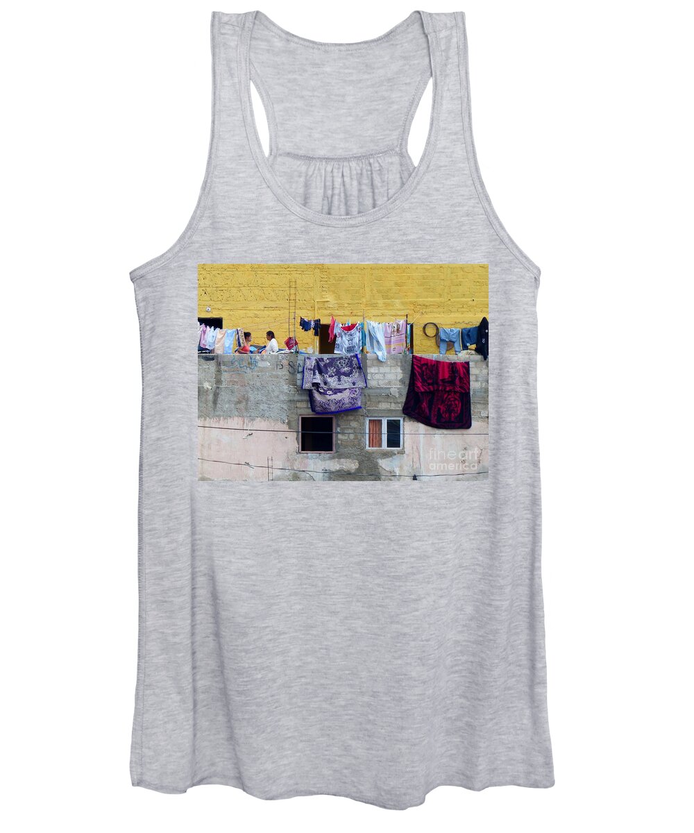 Laundry Day Women's Tank Top featuring the photograph Laundry In Guanajuato by Rosanne Licciardi