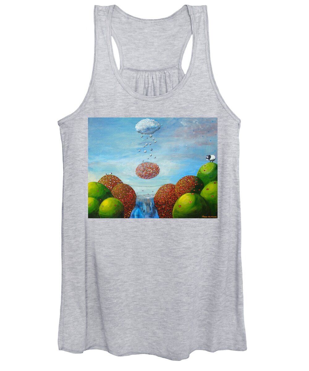 Women's Tank Top featuring the painting Life's Path by Mindy Huntress