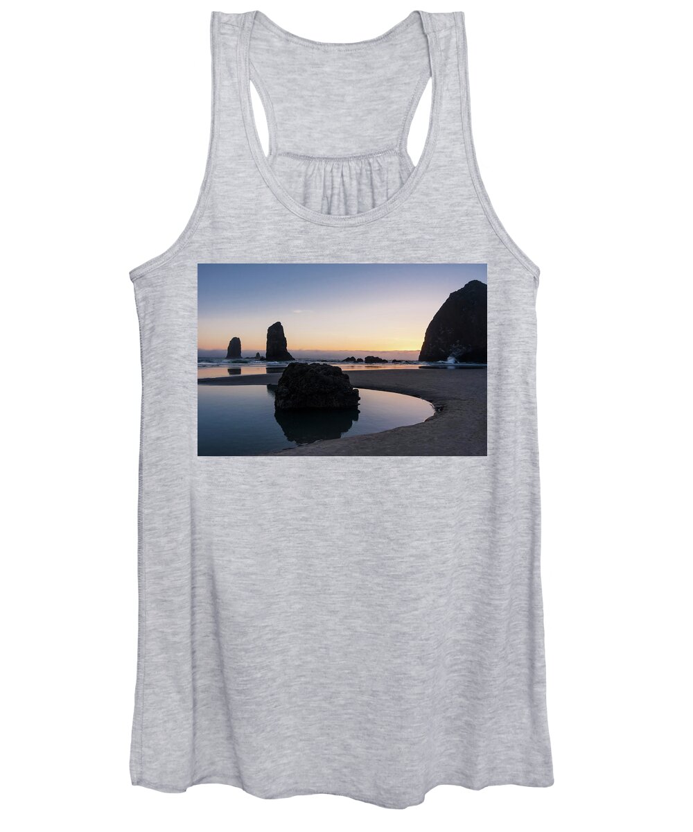 Beaches Women's Tank Top featuring the photograph Light and Tide by Steven Clark