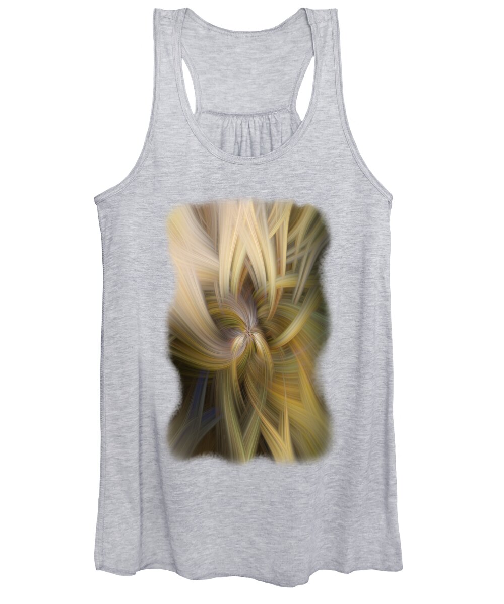Abstract Women's Tank Top featuring the digital art Light Within by Mark Myhaver