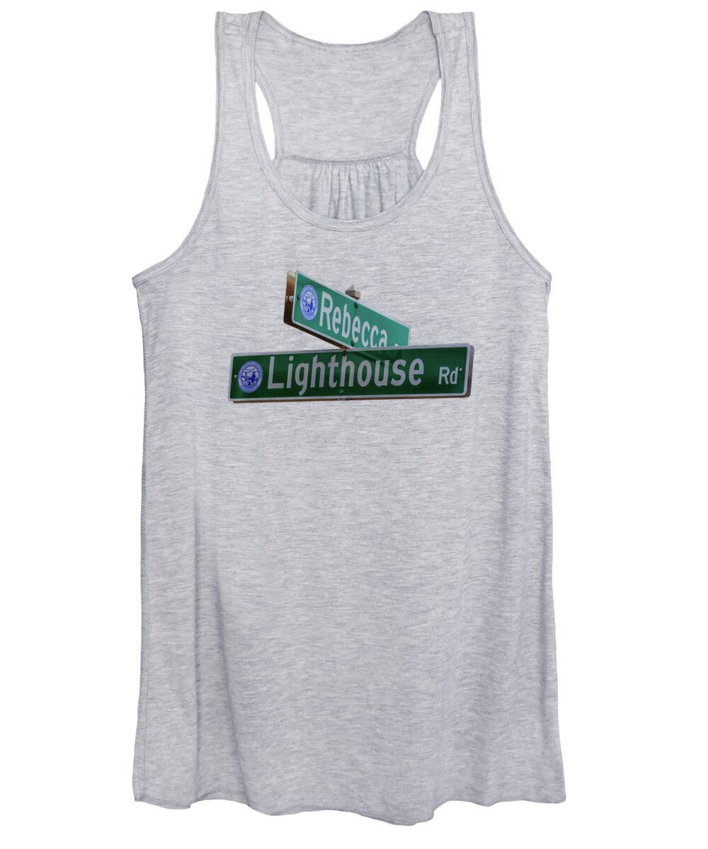 Lighthouse Road Women's Tank Top featuring the photograph Lighthouse Road by Brian MacLean