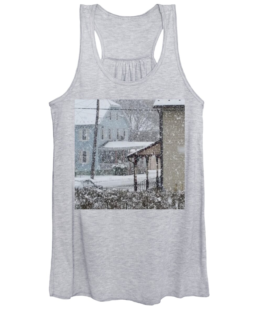 Pretty Women's Tank Top featuring the photograph Lots Of Snow! #endlesswinter #wtfwinter by Krista Cagg