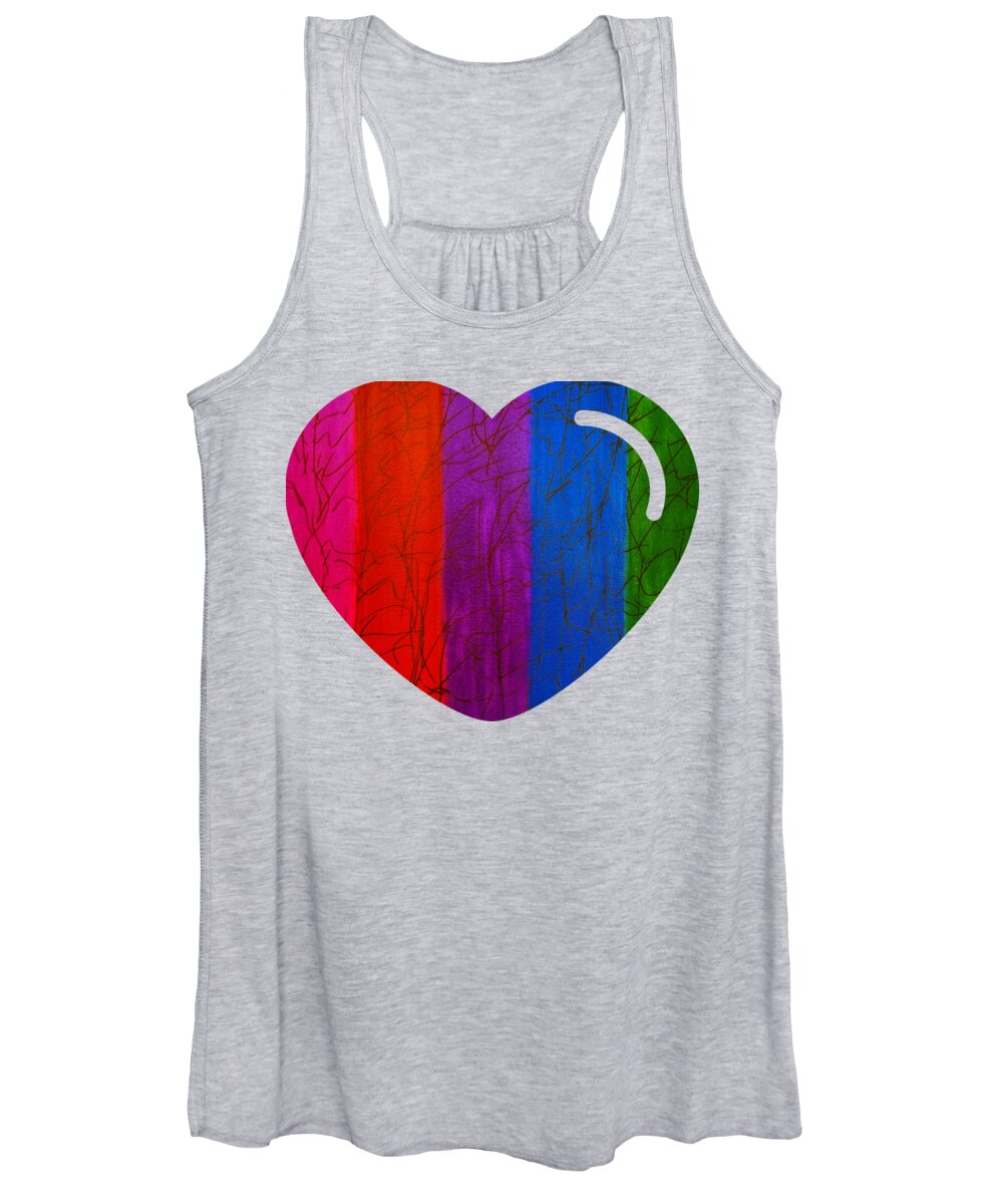 Love Women's Tank Top featuring the painting Love Is Love by Rachel Hannah