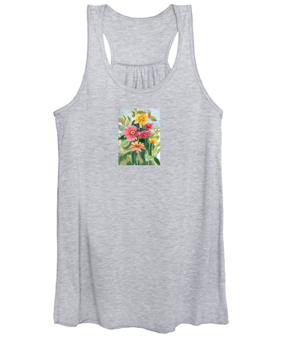 Flowers Women's Tank Top featuring the painting Lovely Flowers by Marsha Karle