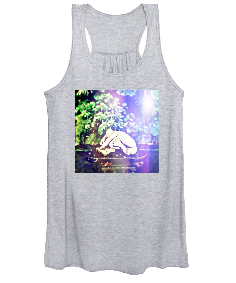 Man Women's Tank Top featuring the photograph Loving the fish by Lee Ji Hyun