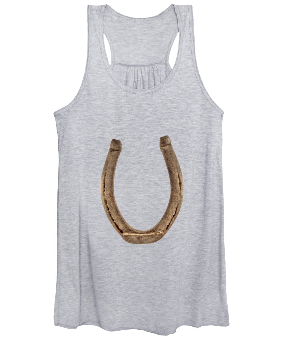 Iron Women's Tank Top featuring the photograph Lucky Horseshoe by YoPedro
