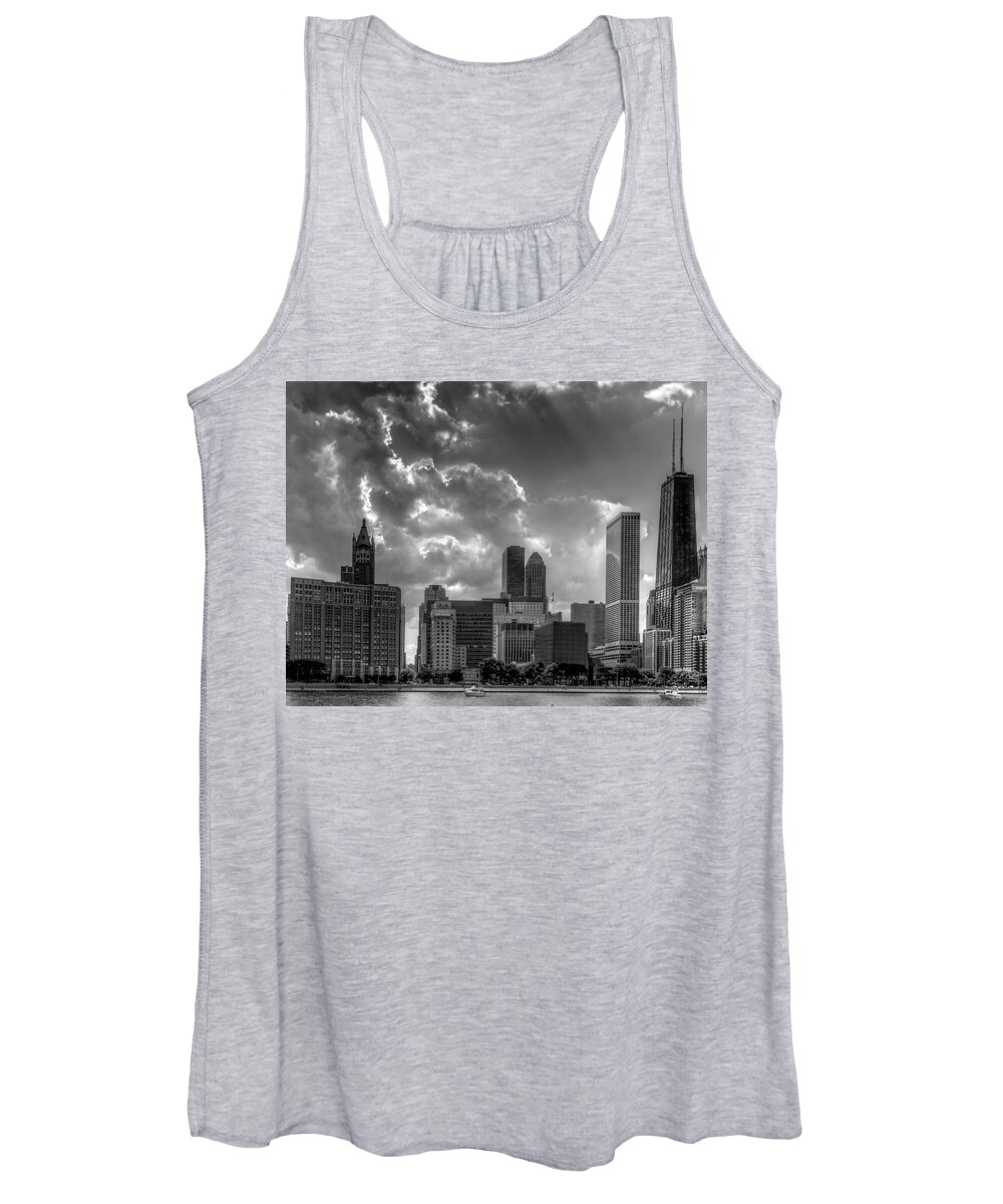 Chicago Women's Tank Top featuring the photograph Luminous Chicago by John Roach