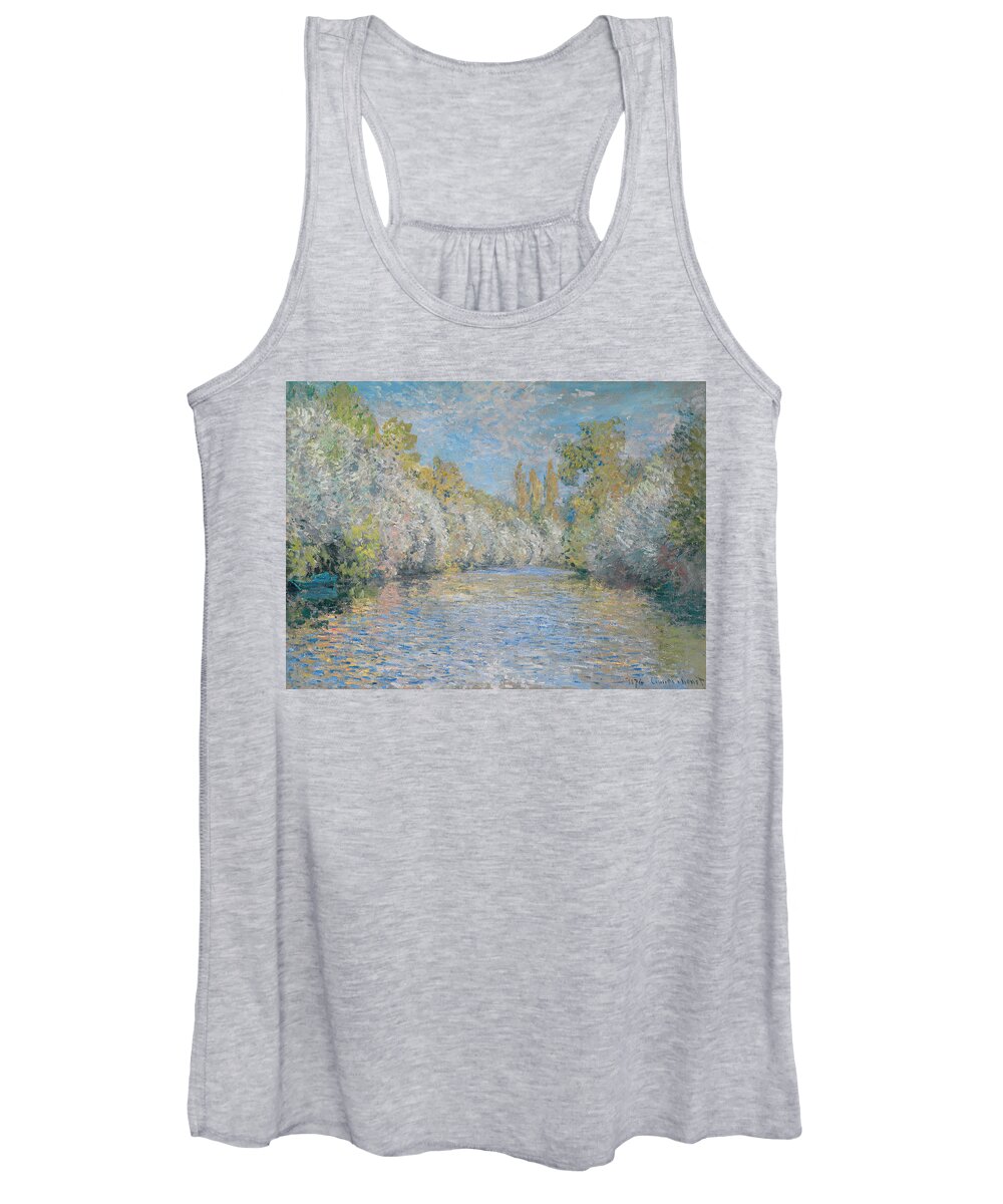 L'yerres Near Montgeron L'yerres Pres De Montgeron Women's Tank Top featuring the photograph L'Yerres pres de Montgeron by Claude Monet