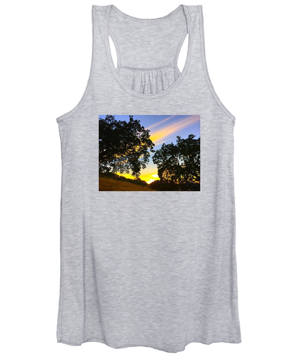 Sunset Women's Tank Top featuring the photograph Magic Hour Sunset by Brad Hodges
